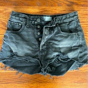 Boyish by Her black Denim cut off shorts size 24